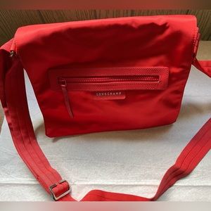 Longchamp red crossbody bag